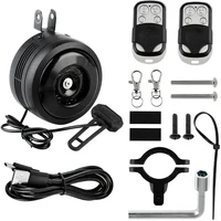 Timbre eléctrico para bicicleta con recarga USB de 125db, bocina para motocicleta, Scooter, alarma antirrobo segura, súper ruidoso, 1300mAH