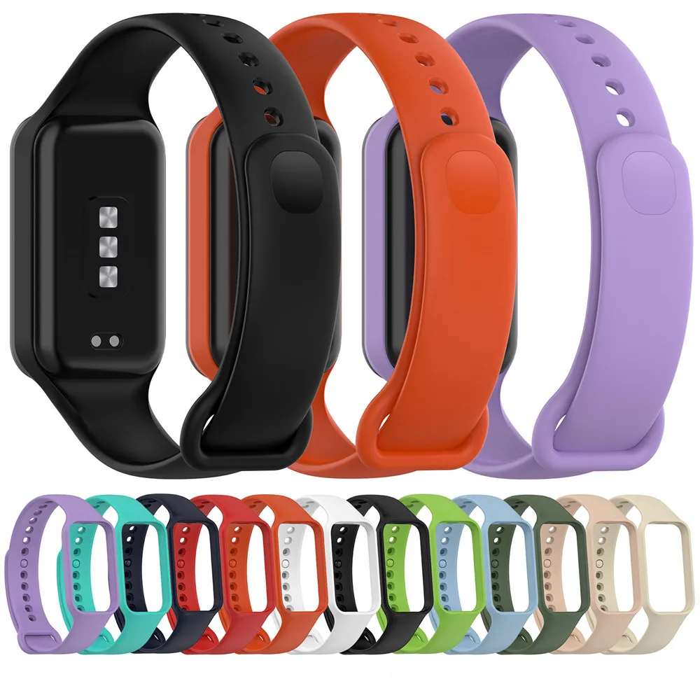 For Xiaomi smart Band 8 Active Strap Watchband with Case One-piece Wrist Premium Silicone Watch band