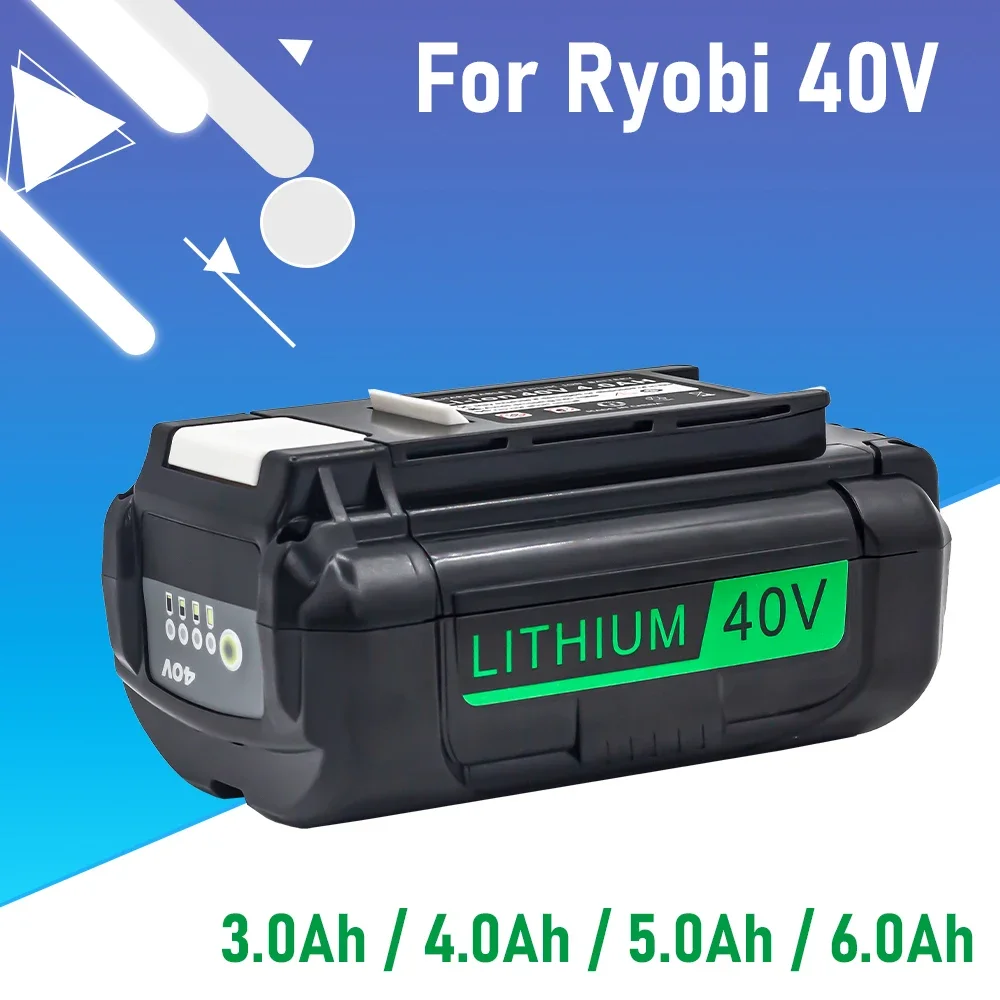 

for 40V Ryobi 40V battery 6000mAh Li-ion batteryOP4050 OP40401 OP4050A RY40502 RY40200 RY40400 Power Tools Replacement Battery