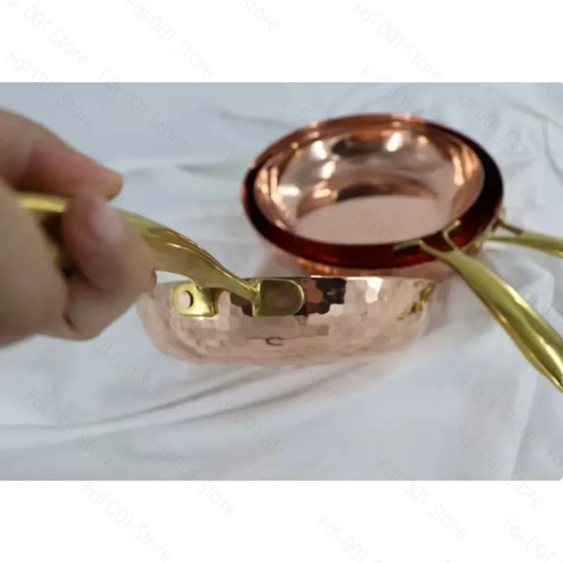 Thickened Pure Copper Frying Pan for Home Cooking Western Steak Pan