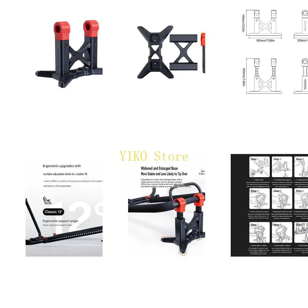 K32C Area Foot Control Mount in Metal Frame Layout for Racing Position Changes, Driving Stance Tuning, Frame Adjustment, and