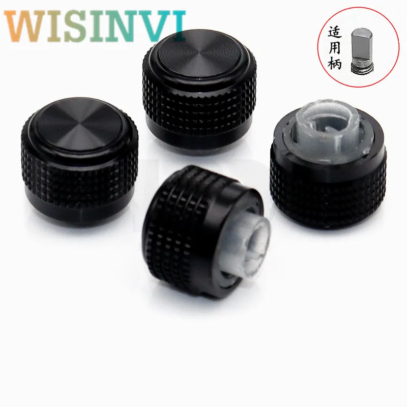 5pcs D-type semi-shaft knob High-end aluminum alloy knob Metal knob Potentiometer knob Knob Volume adjustment cap