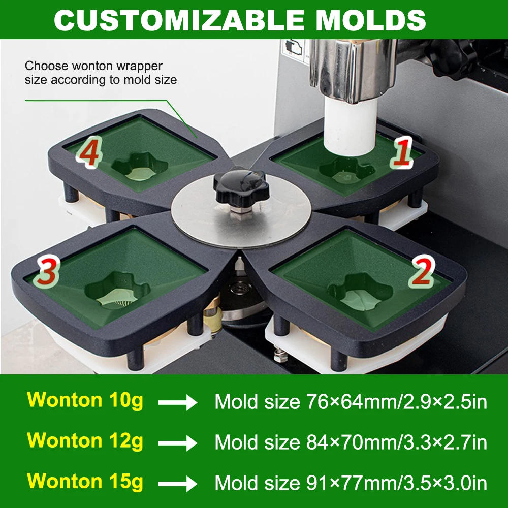 Commercial Desktop Small Goldfish Wonton Machine Catering Dumpling Shop Semi-automatic Wonton Wrapping Machine Wonton