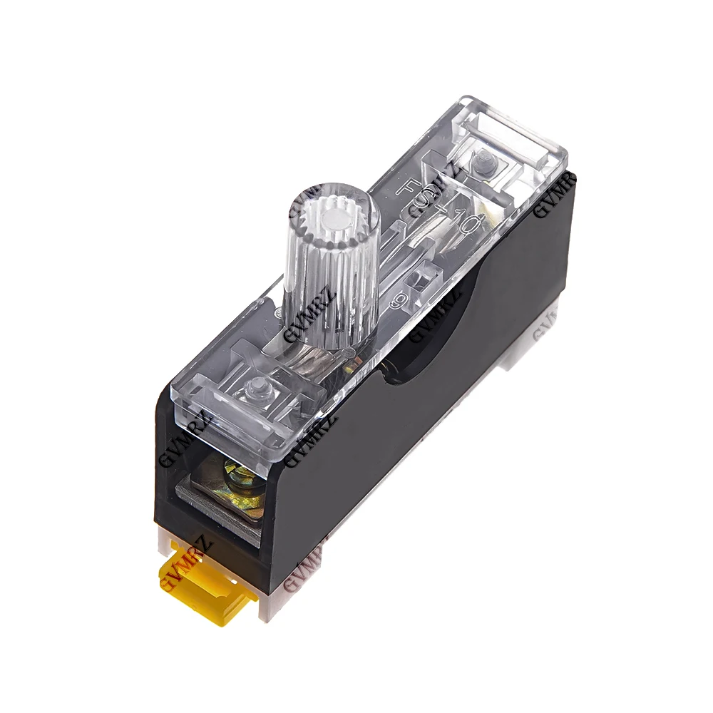 6X30mm FS-101 FS102 FS103 220V Glass Fuse Holder Din Rail Mount Single Pole Fuse Casing 6*30 FS-102  FS-103