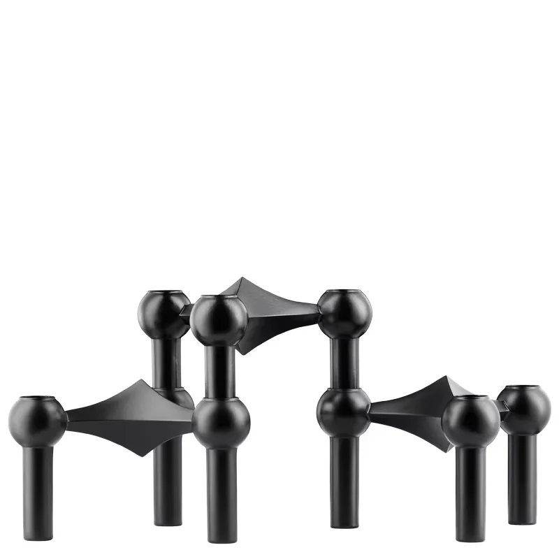 

1/3PCS Molecular Structure Metal Candle Holder Nordic Candlestick Centerpiece Living Room Decoration home decore candelabra