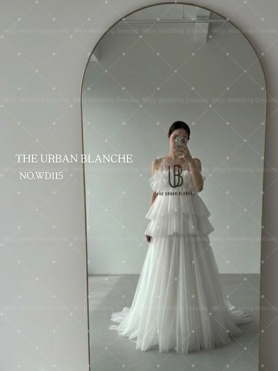 Mojy Elegant Ivory Wedding Party Dress Strapless Multi-layered Corset Tulle Korea Photo Shoot Bridal Reception Gown Custom 2026