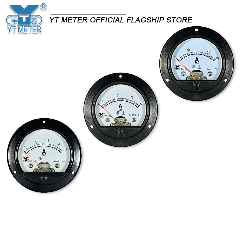 SD65 AC Ammeter Voltmeter 10a 20a 30a 50a 300v 500v pointer dh65 at65