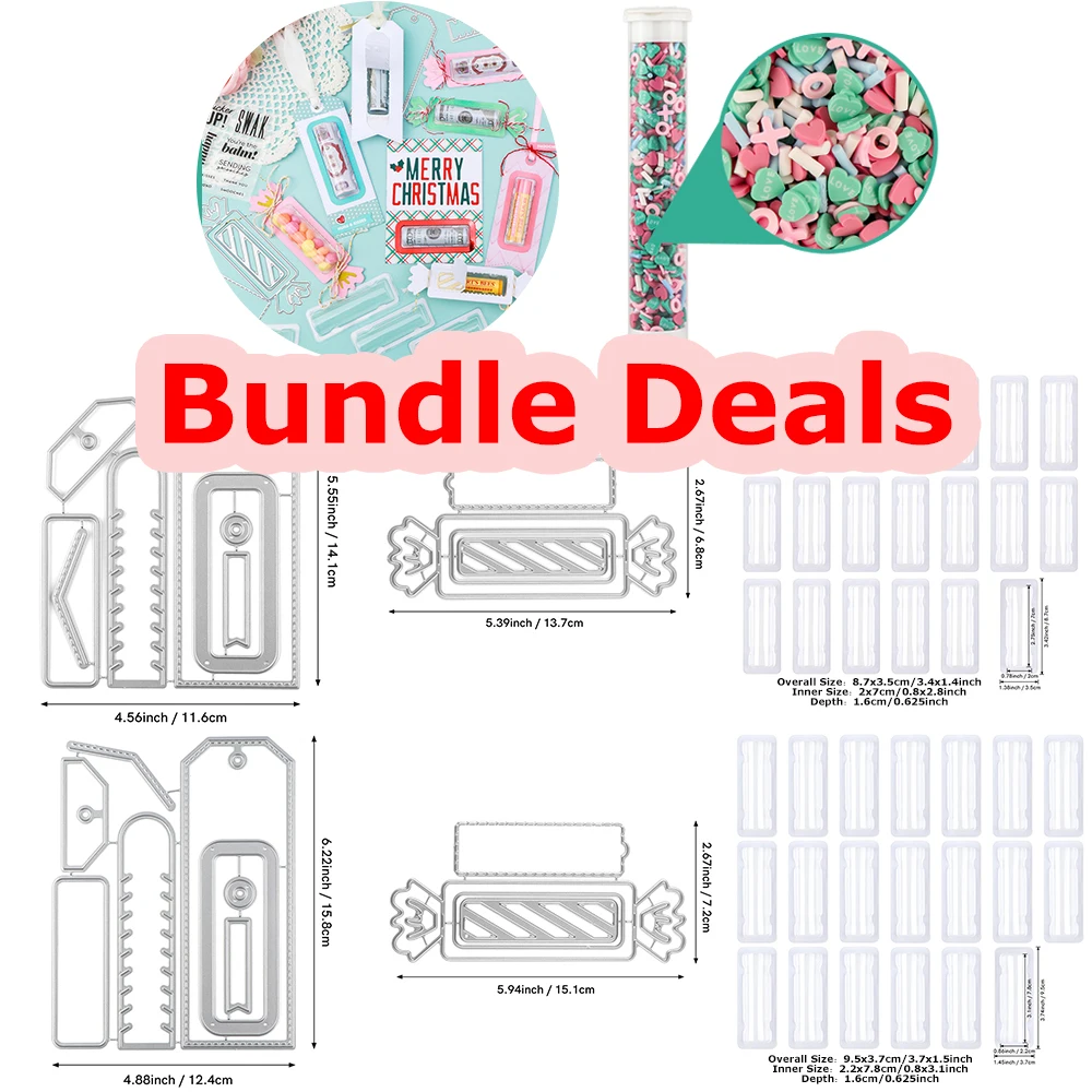 

Bundle Deals Plastic Clear Rectangle Domes Self-Adhesive Lip Balm Pouches Money Candy Holder DIY Scrapbooking Holiday Gift Card