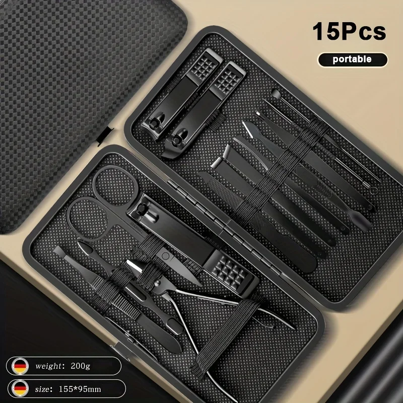 8/12/15/20/24 Stuks Rvs Manicure Pedicure Set Nagelknipper Oor Lepel Snijders schaar Huishoudelijke Schoonheid Grooming Gereedschap