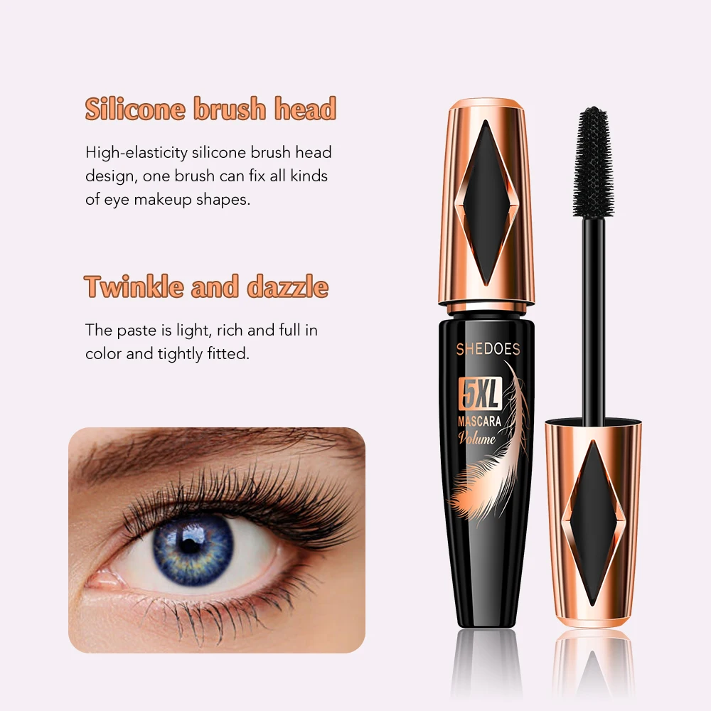 SHEDOES mascara abundant eyelashes, curled and thick, eyelash extension, long-lasting shaping, waterproof