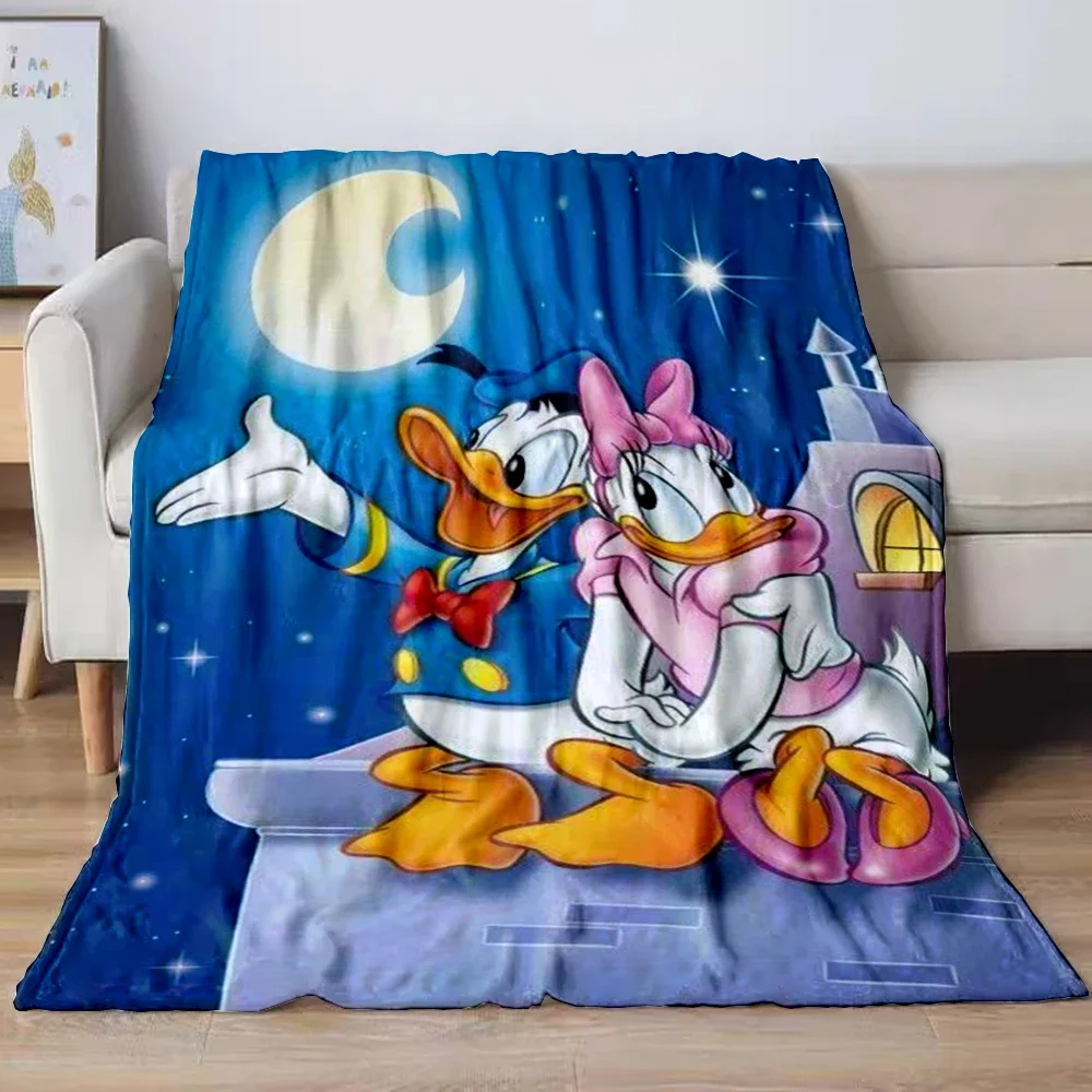 Disney Donald Duck Fashion Blanket Soft Fluffy Throw Children Adult Sofa Plush Quilt Camping Throw Picnic Blankets for Sofa Gift