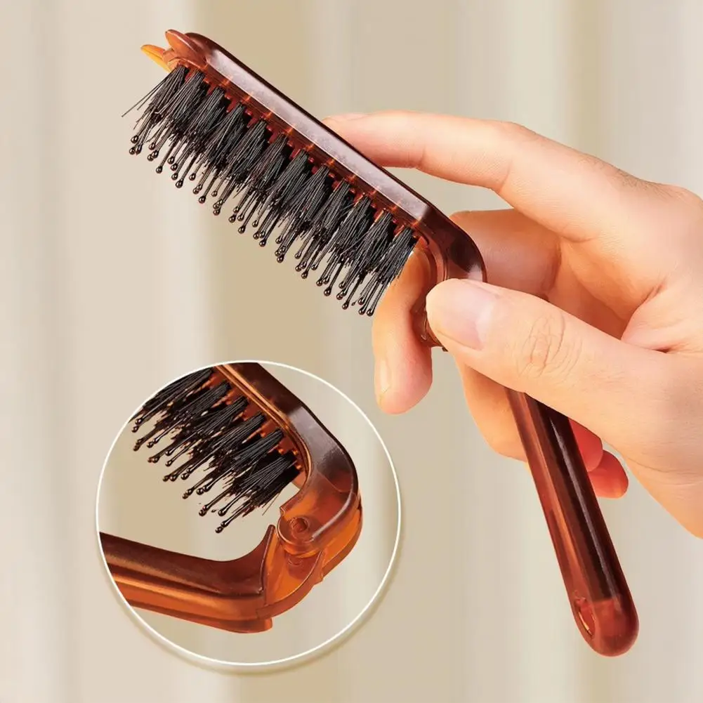 Travel Detangling Brush Portable Hair Brush 1/2/3pcs Boar Bristle Foldable Hair Brush Set Portable Travel for Men for Hair
