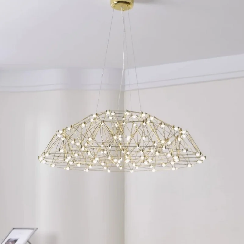 

Living Room Pendant Light High-end Feeling Dining Table Design Catering Sales Hotel Banquet Hall Starry Sky Pendant Light