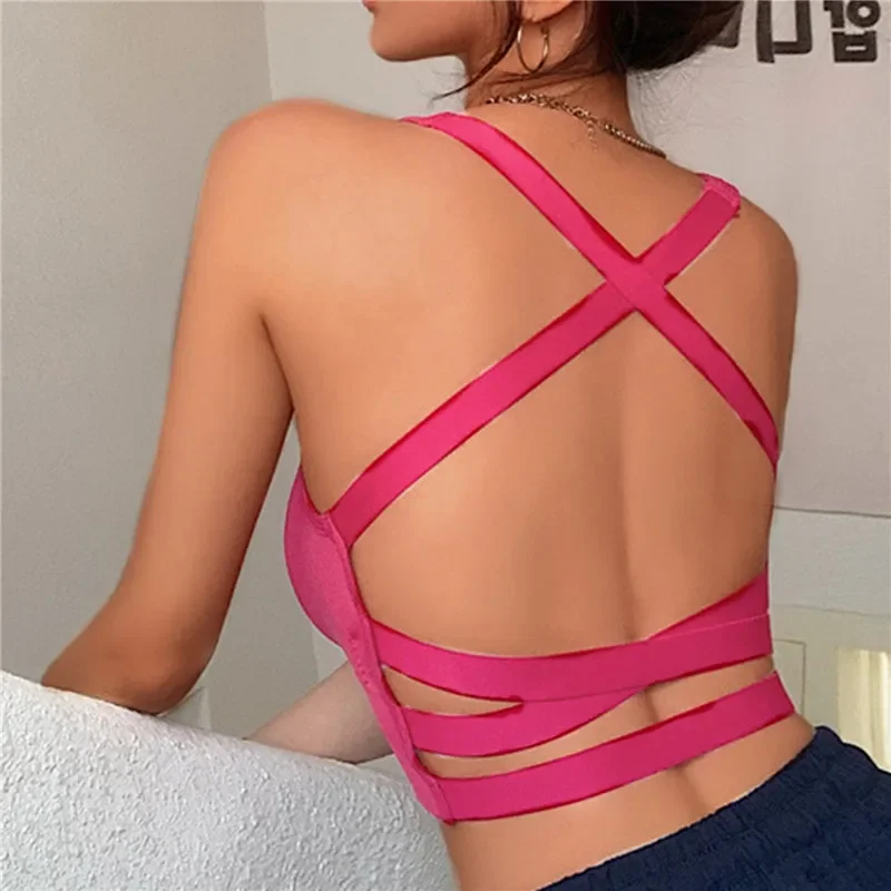 Sexy Sports Bra Yoga Bra Fitness Top Women Seamless High Impact Sports Bra Sports Underwear Push-Up Sportswear Bralette