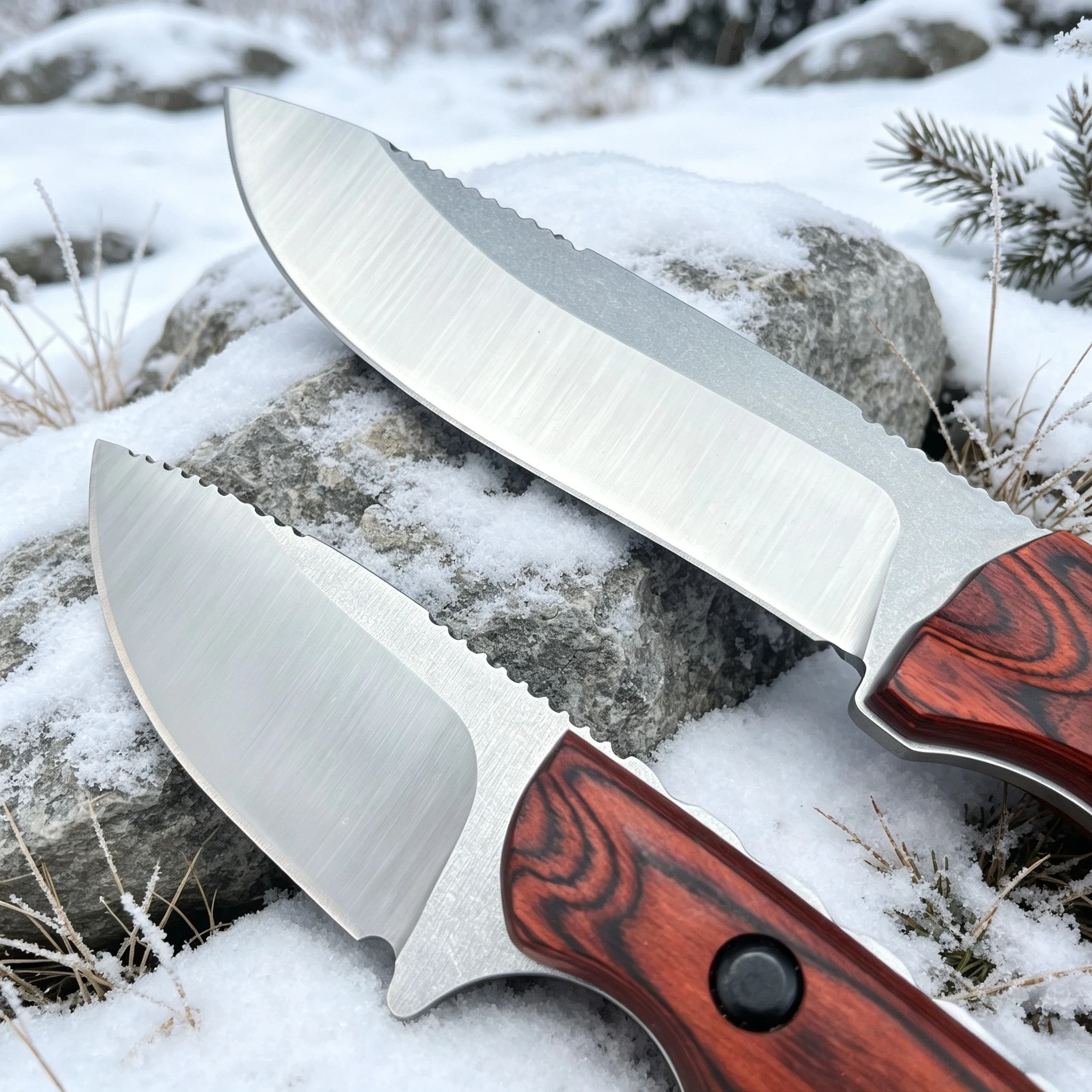 15002 Hidden Canyon 15017 Fixed Knife with CPM-S30V – Leather Sheath – Multi-Purpose Camping and Fishing Tool view 2