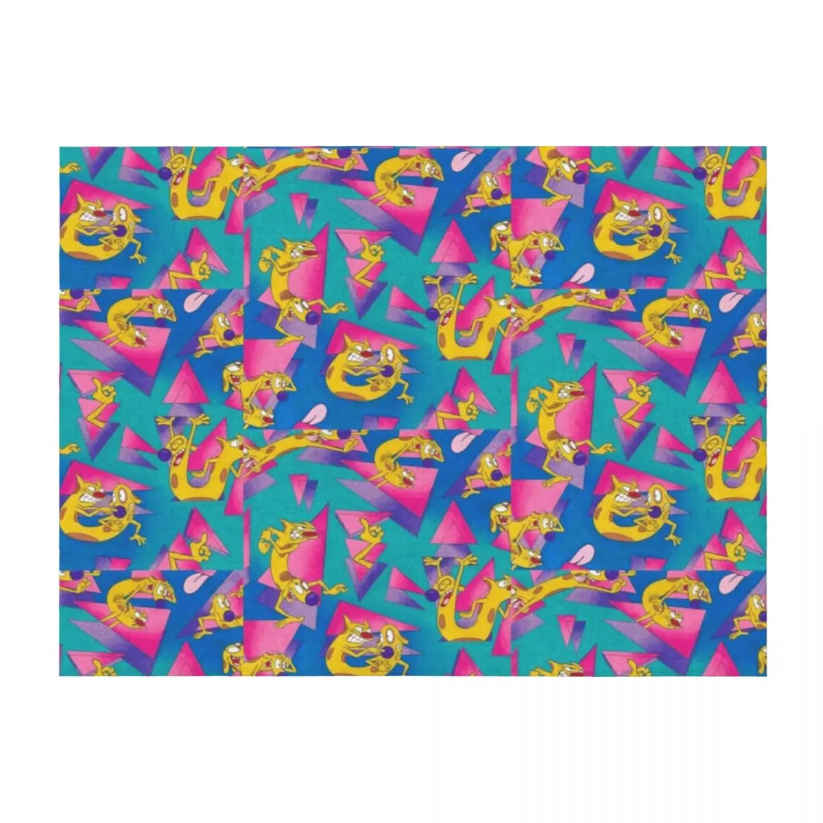 

Catdog 90s pattern Nickelodeon Throw Blanket valentine gift ideas Sofas Bed covers Blankets For Baby Blankets