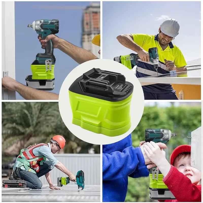 Convertitore adattatore batteria HOT per batteria agli ioni di litio Ryobi 18V per utensili a batteria Makita 18V Accessori per elettroutensili