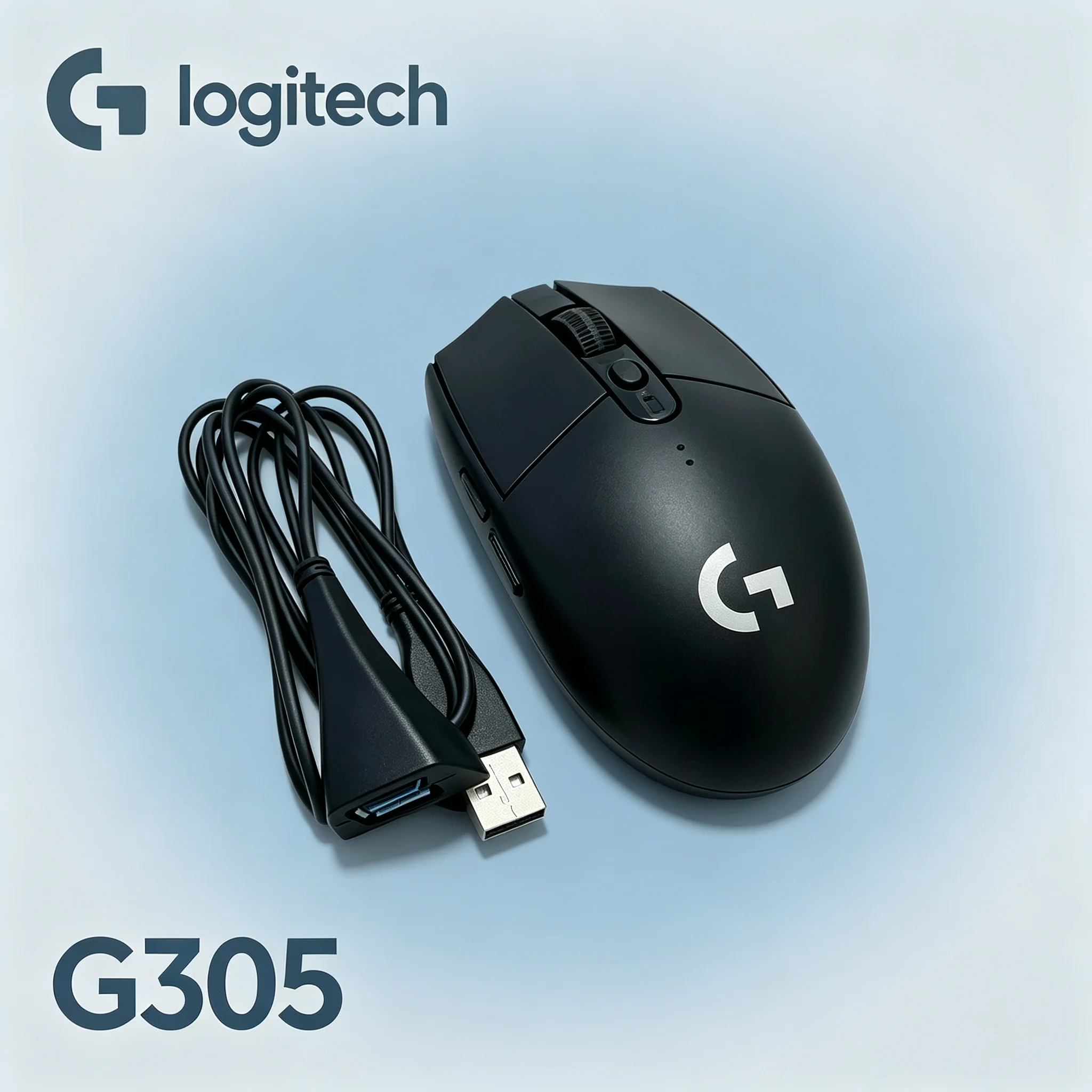 Logitech G305 LIGHTSPEED Gaming Mice For Esports Competition, USB Extension Cable To Secure Stable Wireless Link, Suited For PUB