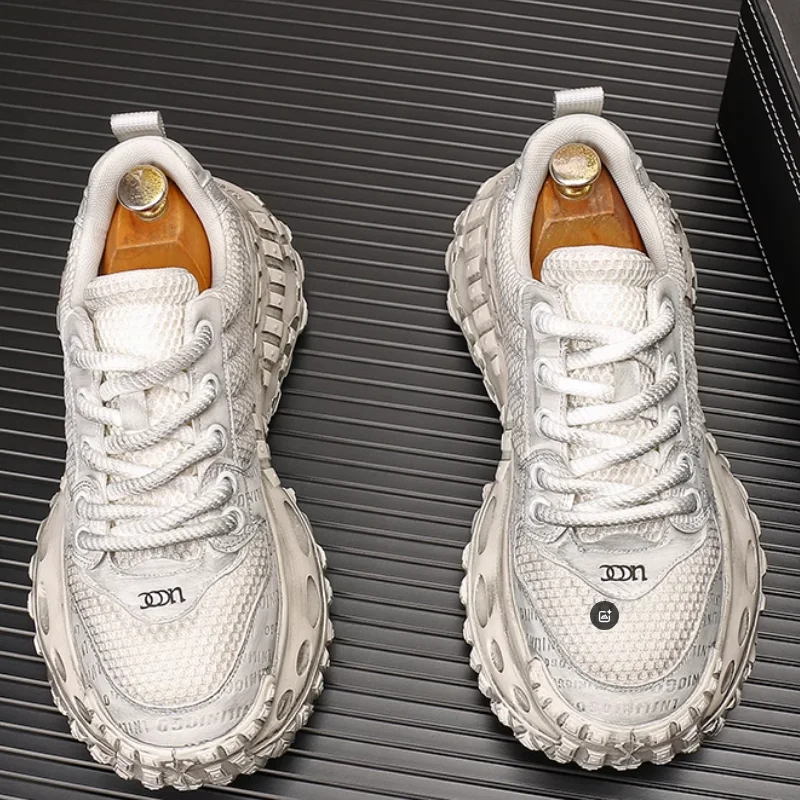 

Men's dad shoes are fashionable, breathable, retro, height-increasing, and light luxury casual shoes with tire soles b29