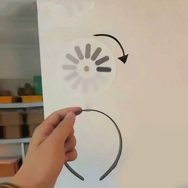 Pinza para el pelo de parodia de carga giratoria, diadema divertida sin carga de señal, horquilla única para el cerebro, regalos para amigos