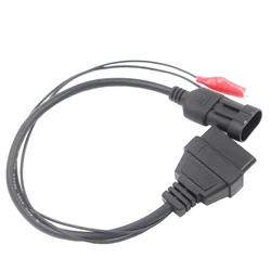 Adaptador de cabo de diagnóstico do carro, 3 pinos, macho 16 pinos, Conector OBD2, Express Connect, Rápido para Fiat