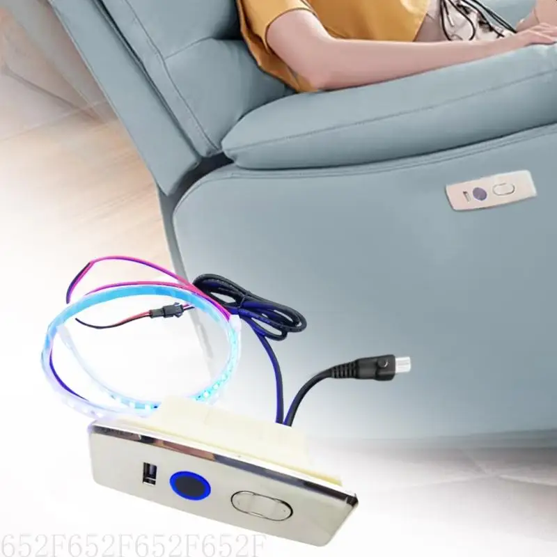 652F Multipurpose Adjustable LED Light Strips Controllers for Electric Sofa Double Systems and Customizable Lighting