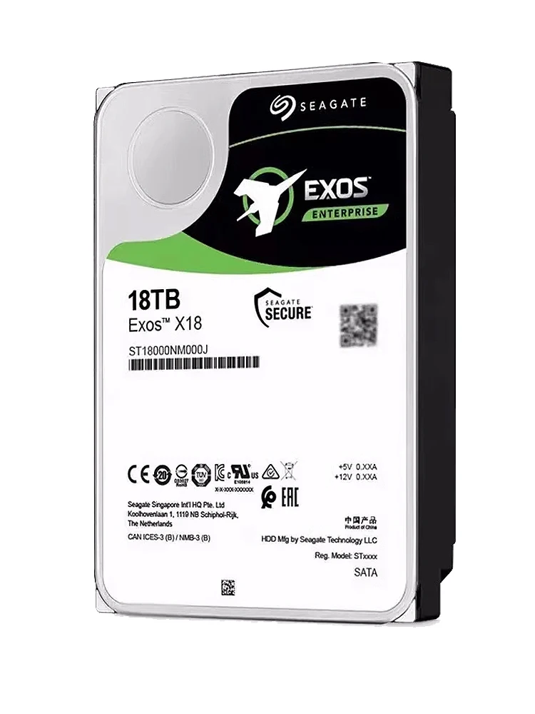 ใหม่ Sea-Gate 18TB HDD exos X18 ST18000NM000J 7200 RPM SATA 6กิกะไบต์/วินาที256MB แคช3.5นิ้ว18T เซิร์ฟเวอร์พีซีระดับองค์กร