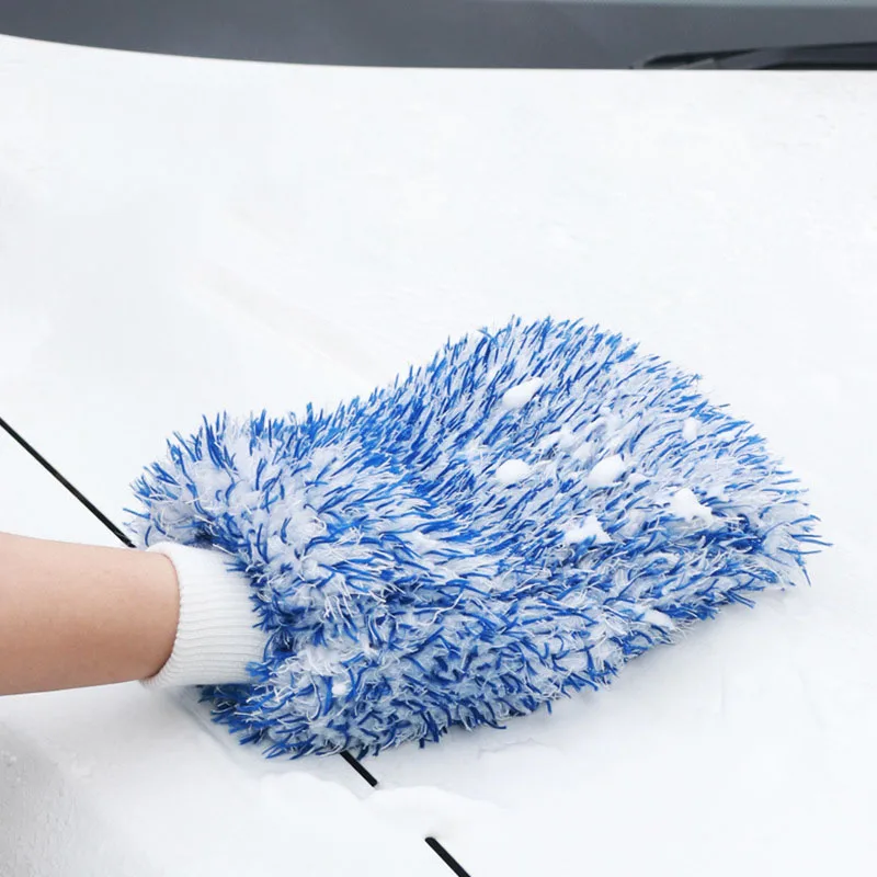 

Coral Velvet Car Cleaning Gloves Washing Supplies Bear Paw Tools Fine Fiber Cleaning Towel Car Accessories