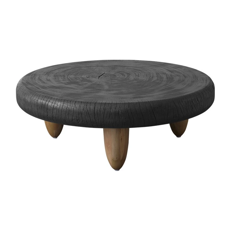 | Wabi-sandy wind special-shaped log low coffee table, Japanese tatami low table