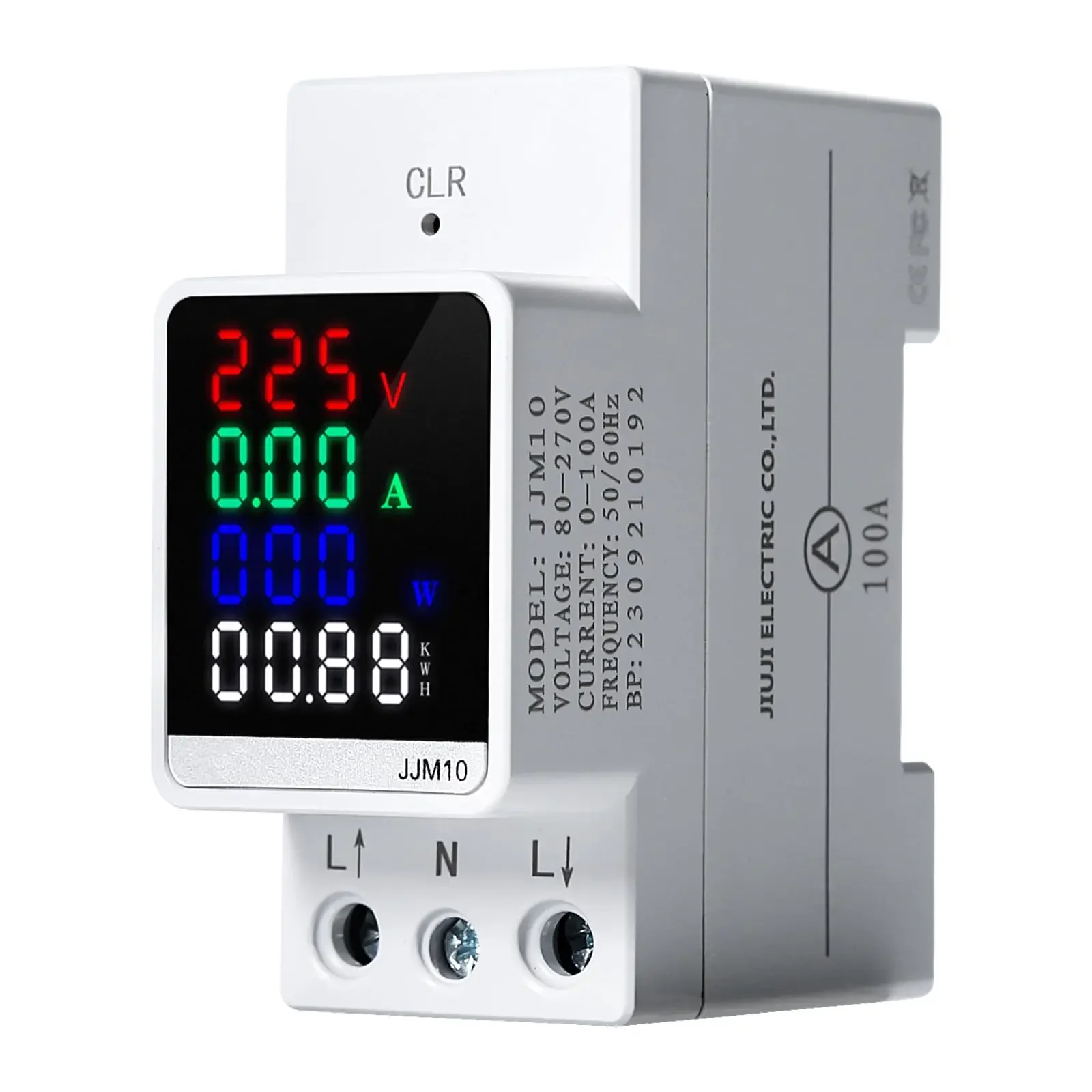 ABS Energy Meter Digital Display Energy Meter Energy Tester 10*8.5*4.5cm AC 70–270 V Energy Meter  Electrical Equipment Supplies