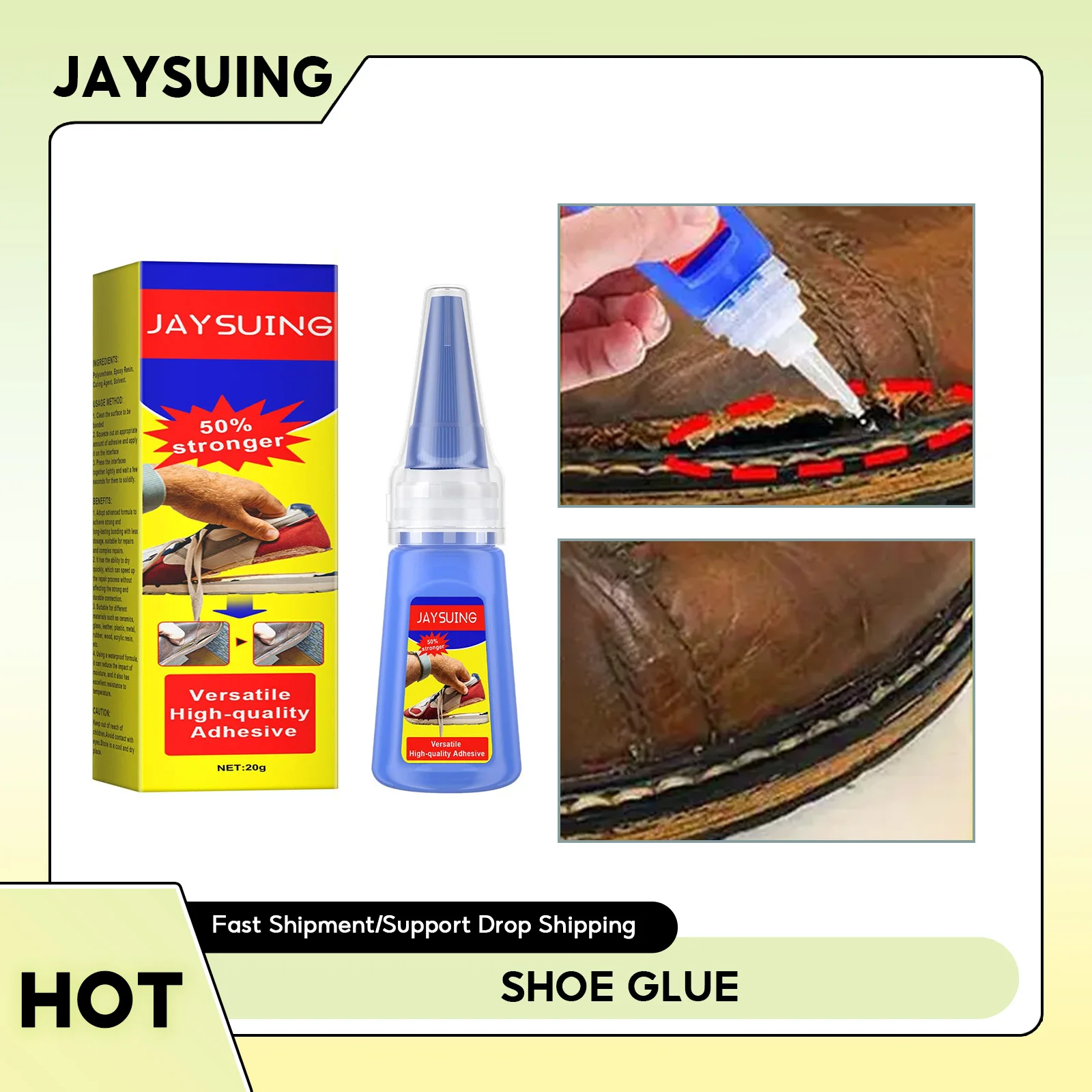 

1/2/4pcs Powerful Shoe Glue Quick-Drying Metal Ceramic Glass Fix Waterproof Sealant Multi Functional Sealer Shoe Repair Adhesive