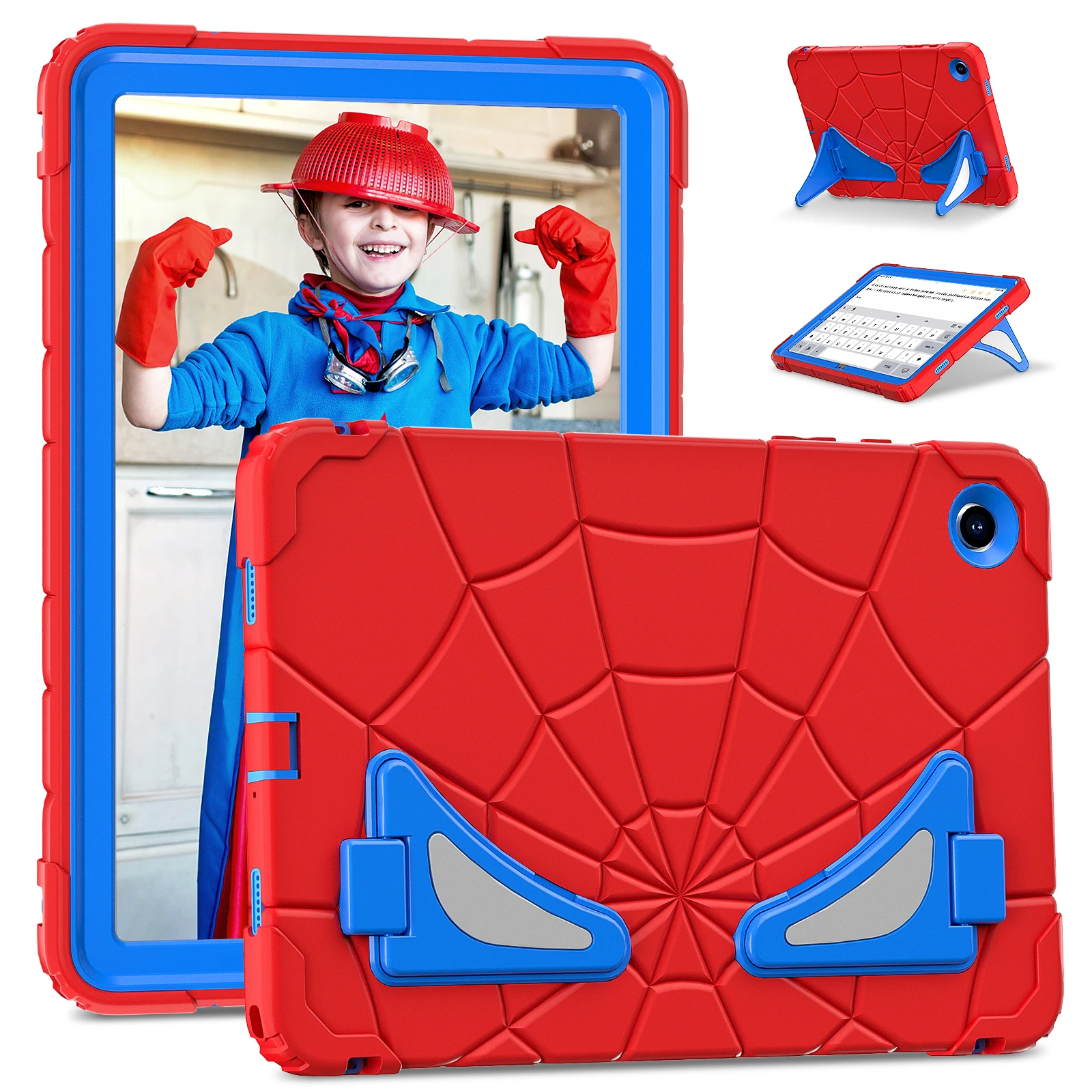 

Kids Rugged Case For Samsung Galaxy Tab A9 Plus 2023 11.0 inch SM-X210 SM-X215 SM-X216B Kickstand Hybrid Cover PC-Silicone Funda