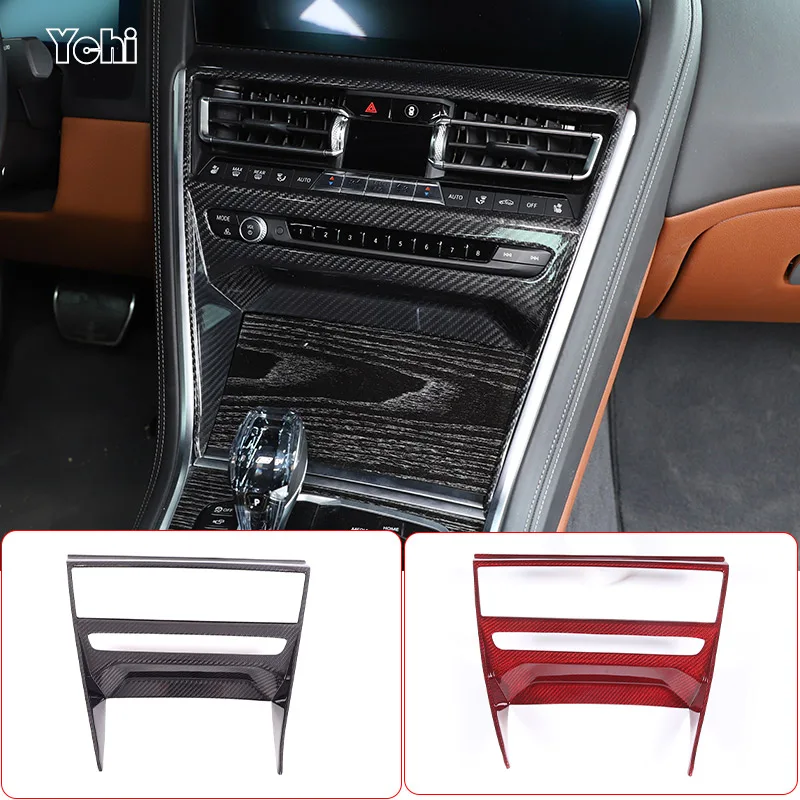 

Real carbon fiber For BMW 8 series G14 G15 G16 19-22 Car Central Control CD Panel Frame Decorative Sticker Car Accessories