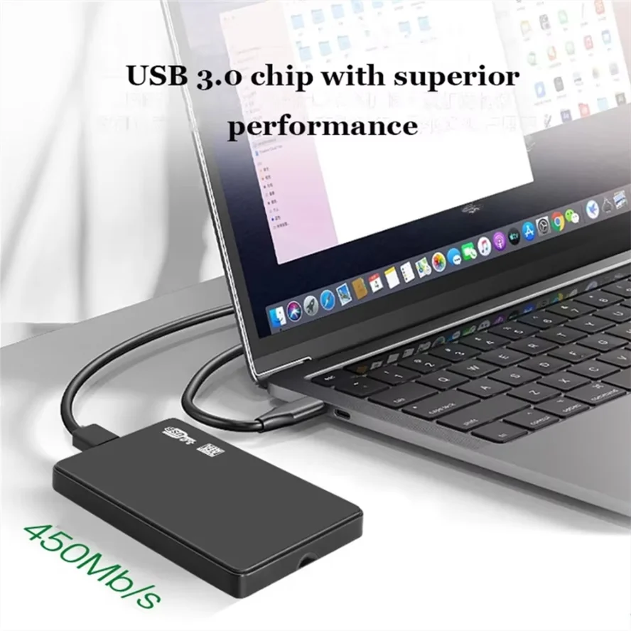 حافظة القرص الصلب USB 3.0 2.0 إلى 2.5 بوصة SATA HDD SSD الضميمة عالية السرعة صندوق القرص الصلب الخارجي للكمبيوتر المحمول والهواتف الذكية