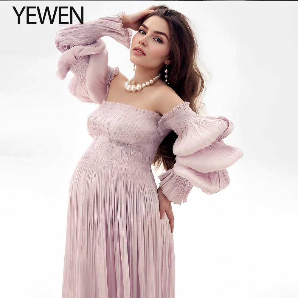 pink maternity baby shower dress Momyknows Floral Tulle Ruched Bodycon Cute Gender Reveal Midi Dress, Pink / M 102cm Length (cm) Chic Rainbow A-line Maternity Photoshoot