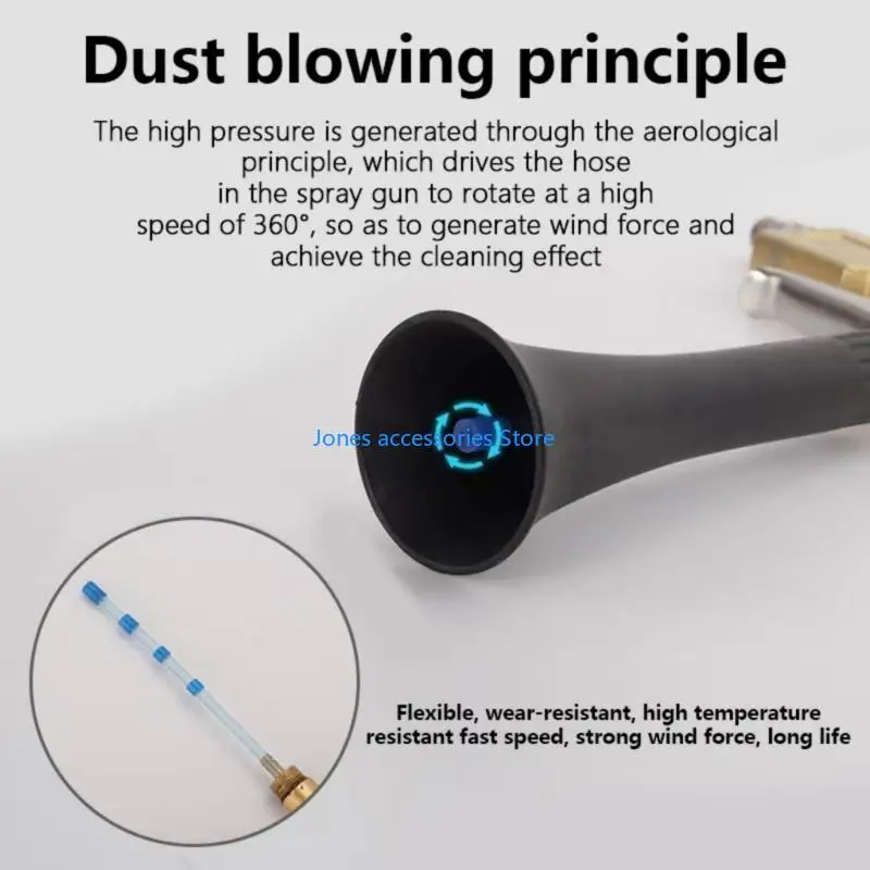 W8KD تنظيف داخلي للسيارات مسدسات هواء قوية مع تدفقات هواء عالية الضغط للصيانة اليومية للبقع العنيدة #3