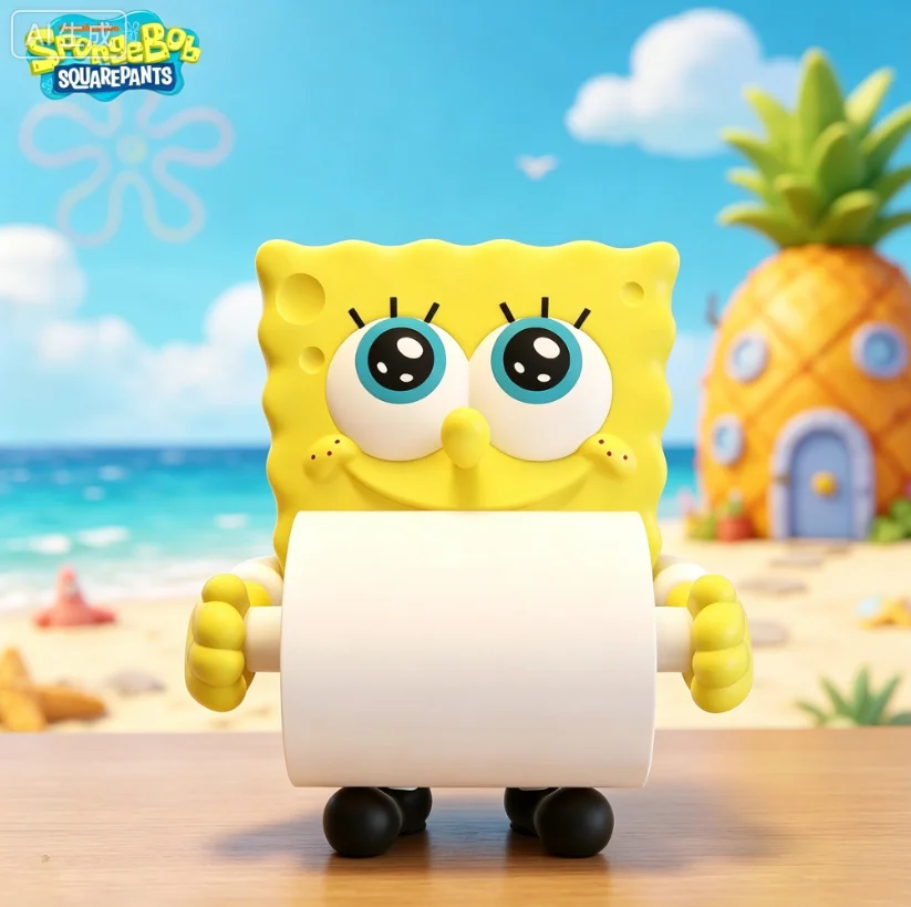 2026 New Sponge Toilet Paper Roll Holder Toilet Kitchen Paper  Dispenser Personalized Decorative Cartoon Home Ornament Toys Gift