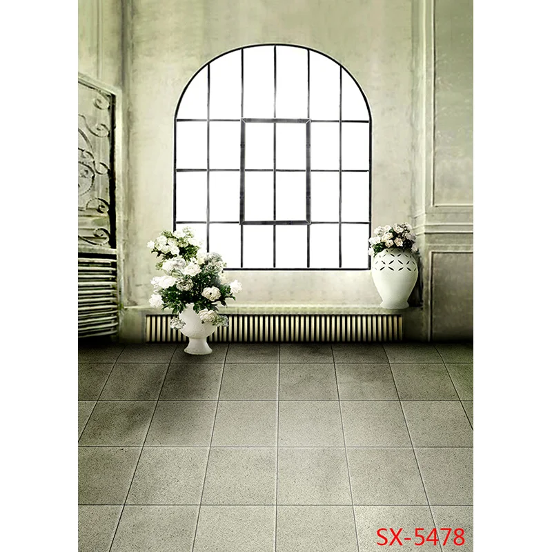 Vinyl Custom Photography Backdrops Prop Flower Wood Floor Castle Wedding Theme Photo Studio Background YXFL-63