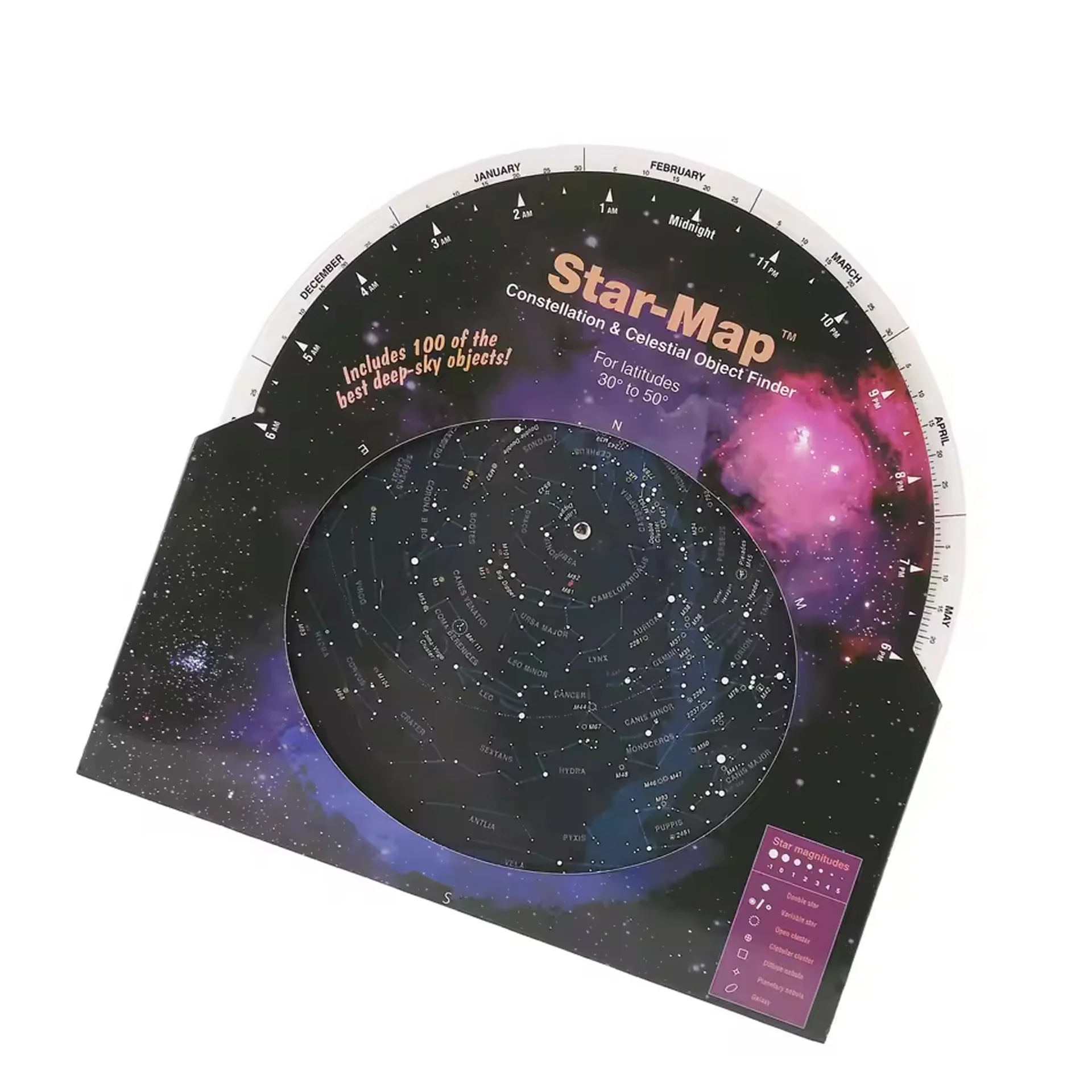 Carte des constellations rotative pour télescope, outil d'apprentissage astronomique pour l'observation des étoiles et le disque stellaire
