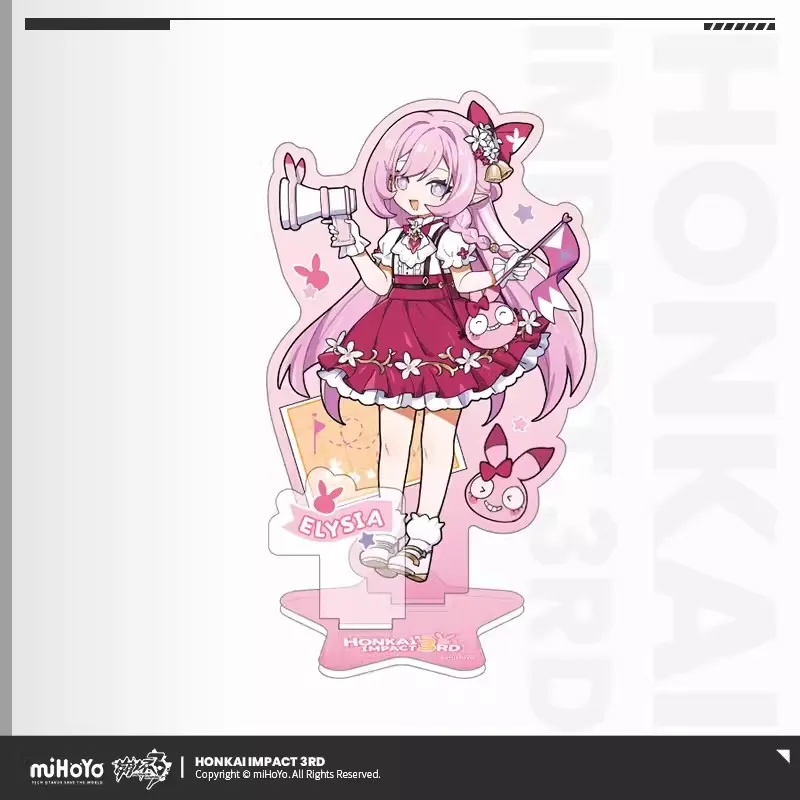 [Genuine] Anime Game Honkai Impact 3RD Elysia Paradise Series Acrylic Figures Kiana Seele Cosplay Stand-up Halloween Gifts