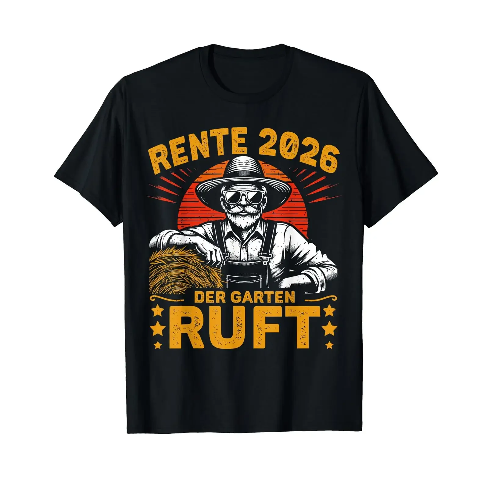 Rente 2026 Der Garten Ruft Rentner Ruhestand Lustige Sprüche T Shirt vintage Washed designer clothes Slightly streetwear