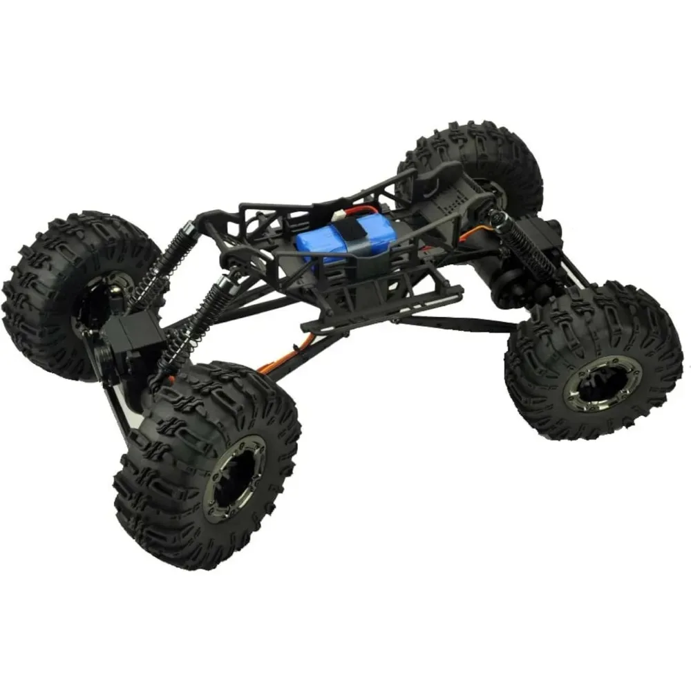 Camioneta Todoterreno Eléctrica a Escala 1/10 para Niños, con Control Remoto, 4WD, Radio de 2.4GHz, Motores Dobles, Dirección en las 4 Ruedas, Cargador USB, Batería de Iones de Litio