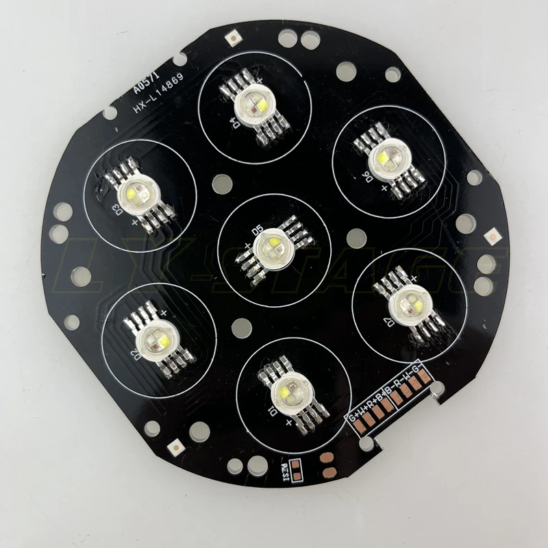 7X10W LED ضوء المجلس ل 7x10 واط ضوء متحرك صغير rgbw 4in1 أجزاء إصلاح الملحقات