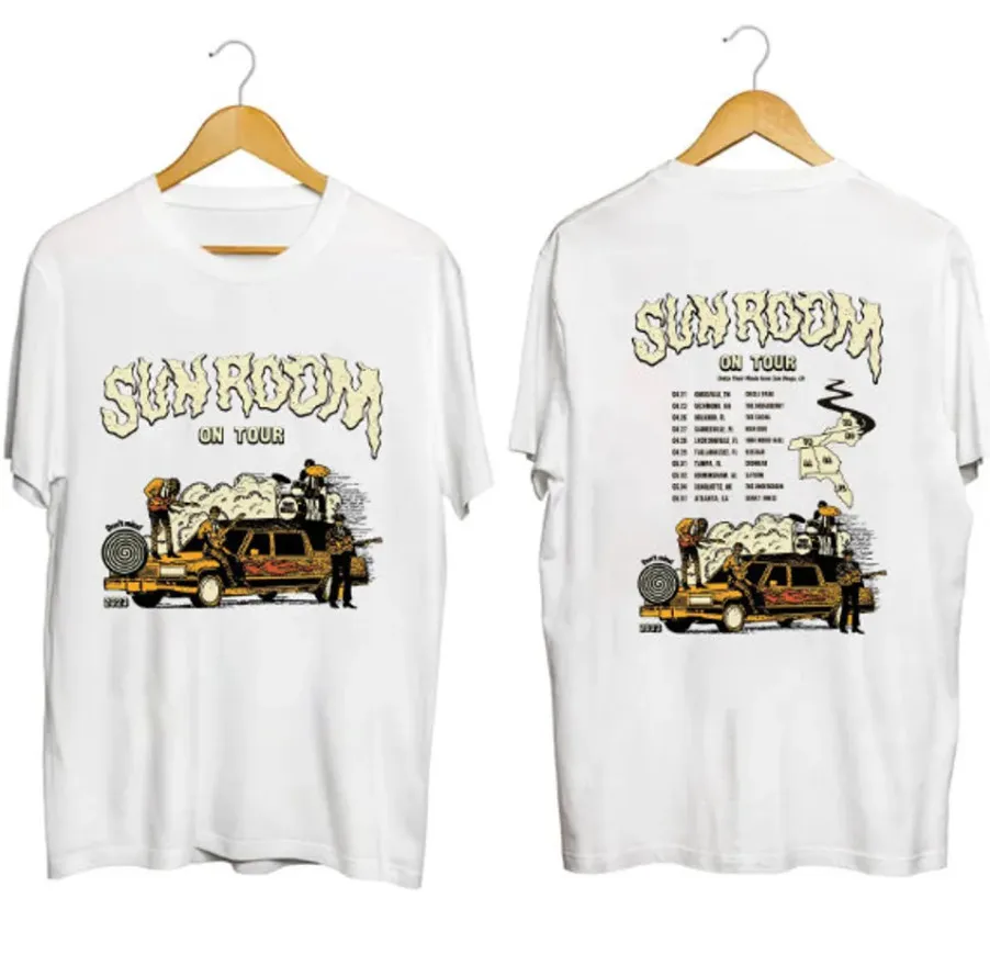 

Sun Room Tour 2023 Band Tee – Vintage Concert Heavyweight Men's Shirt