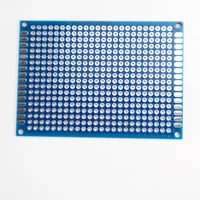 Double Blue Sided PCB Kit Board Breadboard 5x7cm Universal PCB Experiment Blue Prototype Circuit Boards DIY 3