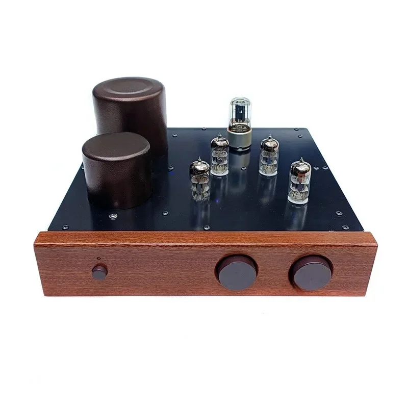 

6N11 6DJ8 ECC88 6Z5P electronic tube pre-amplifier, with choke coil, no background noise, using SRPP method