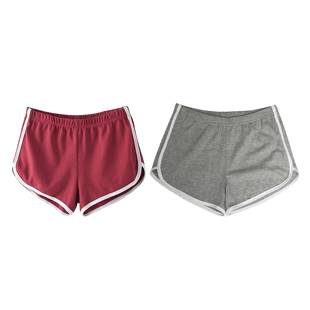 2 قطعة شورت رياضي مريح يسمح بمرور الهواء للنساء لليوجا والجري والصالة الرياضية شورت لياقة بدنية صيفي أنيق وخفيف الوزن #2