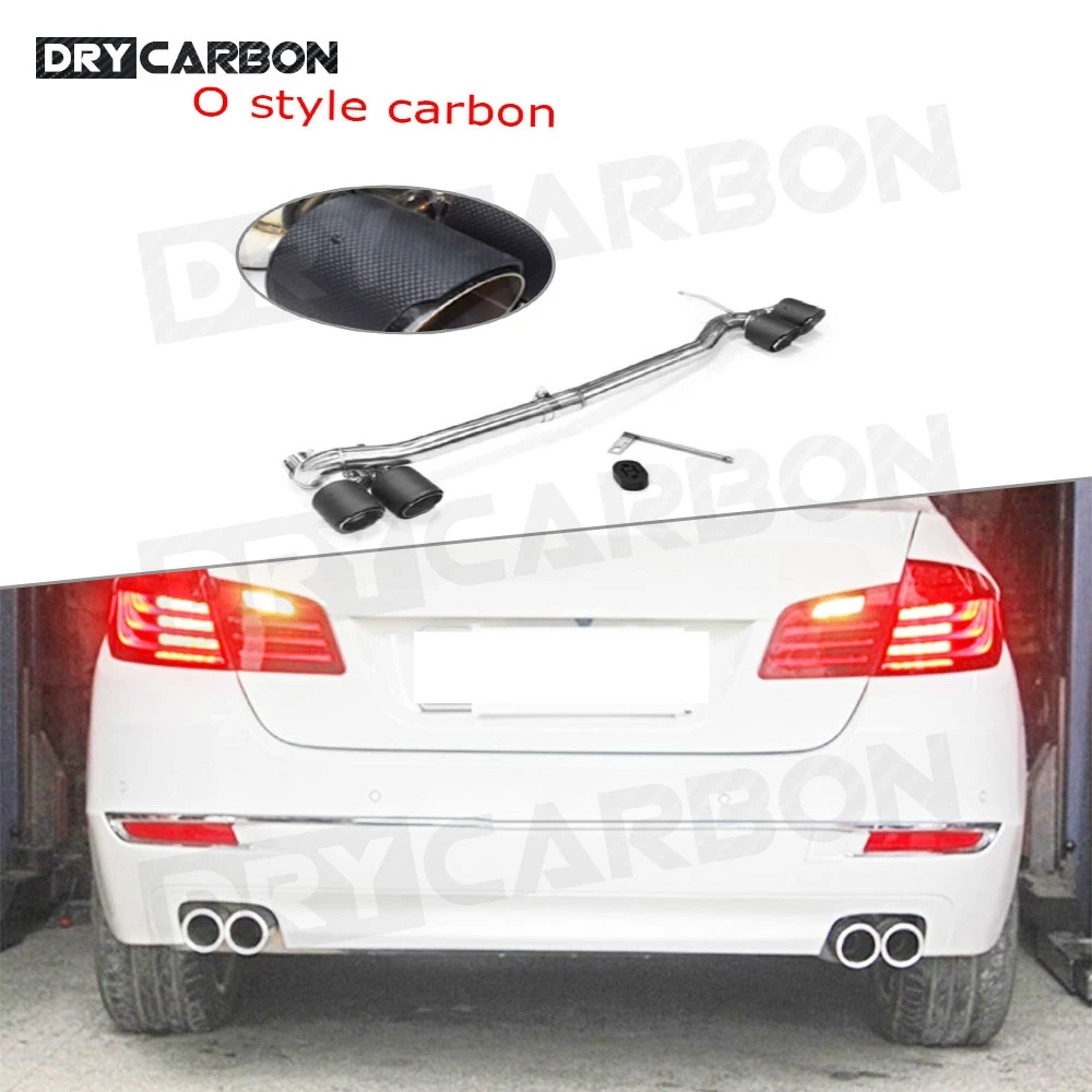 

Наконечник выхлопной трубы из углеродного волокна и нержавеющей стали для BMW 5 серии F10 F18 520 523 528 530 M Sport