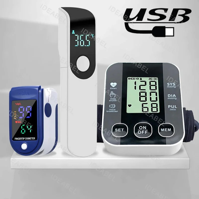 Tensiomètre numérique de bras, moniteur de pression artérielle automatique, tensiomètre médical, moniteur de fréquence cardiaque et de pouls, pour la santé