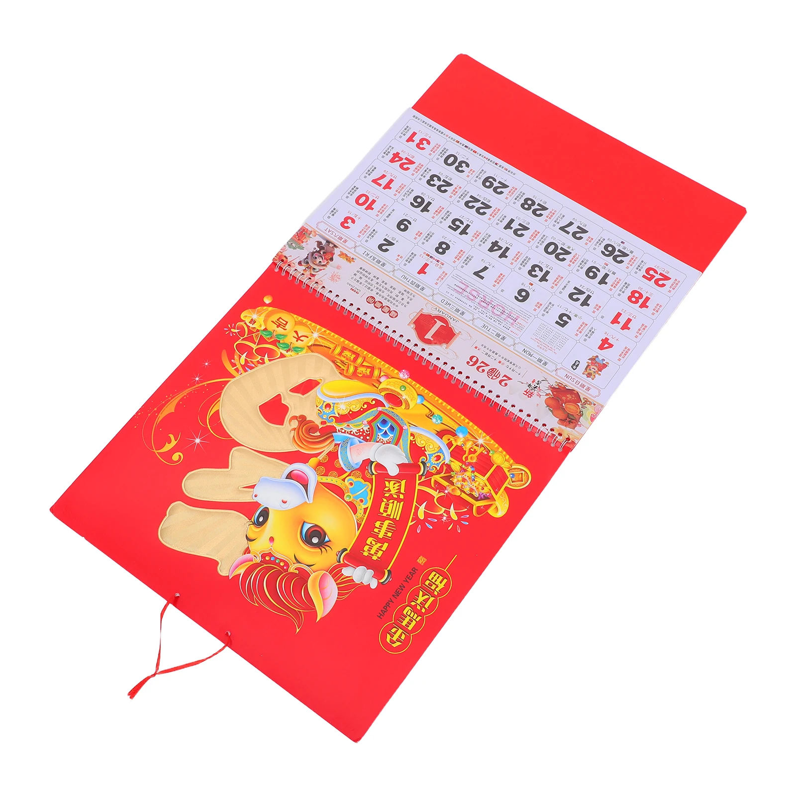 

2026 Chinese Zodiac Wall Calendar Lunar Year Calendars Home Decoration New Year Fortuna Monthly Schedule